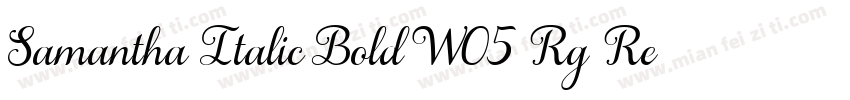 Samantha Italic Bold W05 Rg Regular字体转换